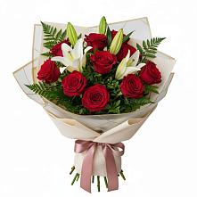 Букет цветов из:  Лилии и Розы #REPLACE_PRED# Вейделевке