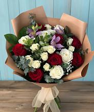 Букет цветов из:  Розы и Альстромерии в Вейделевке