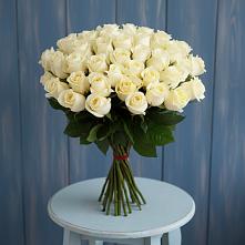 Букет 51 Белая роза Эдлесс Лав в Вейделевке