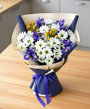 Букет цветов из:  Розы, Ирисы и Хризантемы в Вейделевке