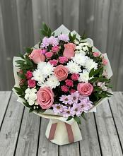 Букет цветов из:  Альстромерии, Гвоздики, Розы и Хризантемы #REPLACE_PRED# Вейделевке