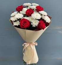 Букет цветов из:  Розы и Хризантемы в Вейделевке