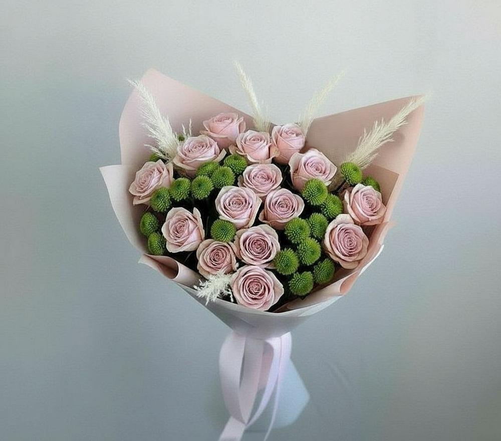 Букет цветов из: Розы и Хризантемы в Вейделевке