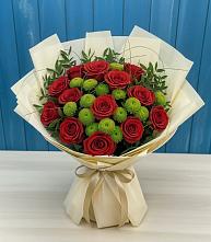 Букет цветов из:  Розы и Хризантемы в Вейделевке