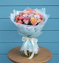 Букет цветов из:  Хризантемы и Розы в Вейделевке