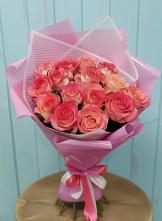 Букет 15 Розовых роз Равель в Вейделевке